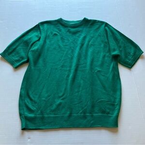 Vintage Pendleton Sophisticates Cotton Knit Short Sleeve Sweater USA 1X